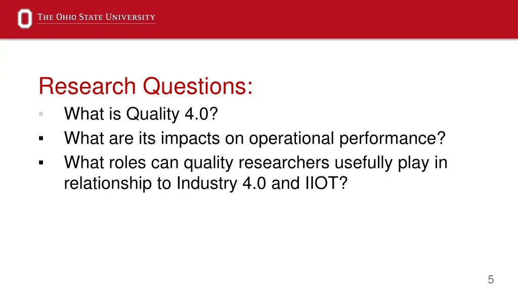 research questions what is quality 4 0 what
