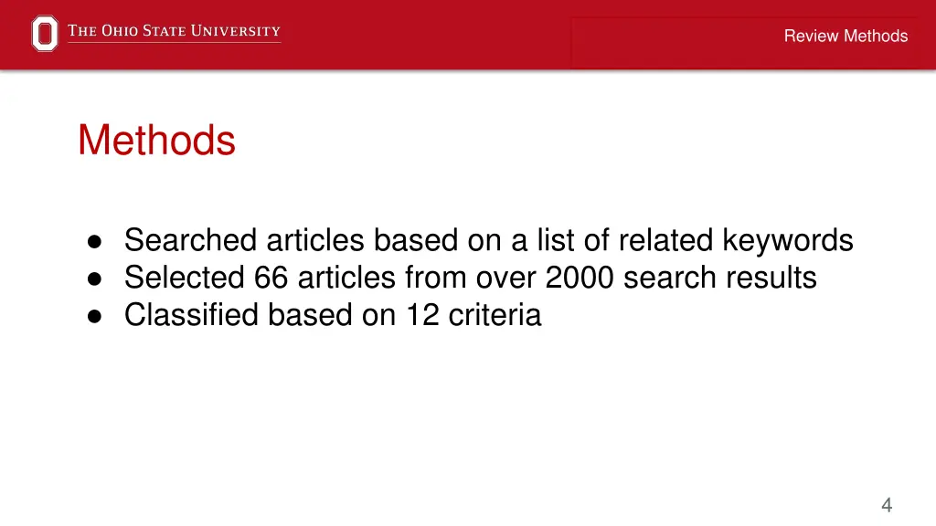 review methods