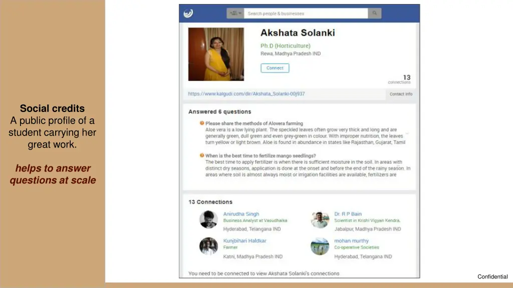 social credits a public profile of a student