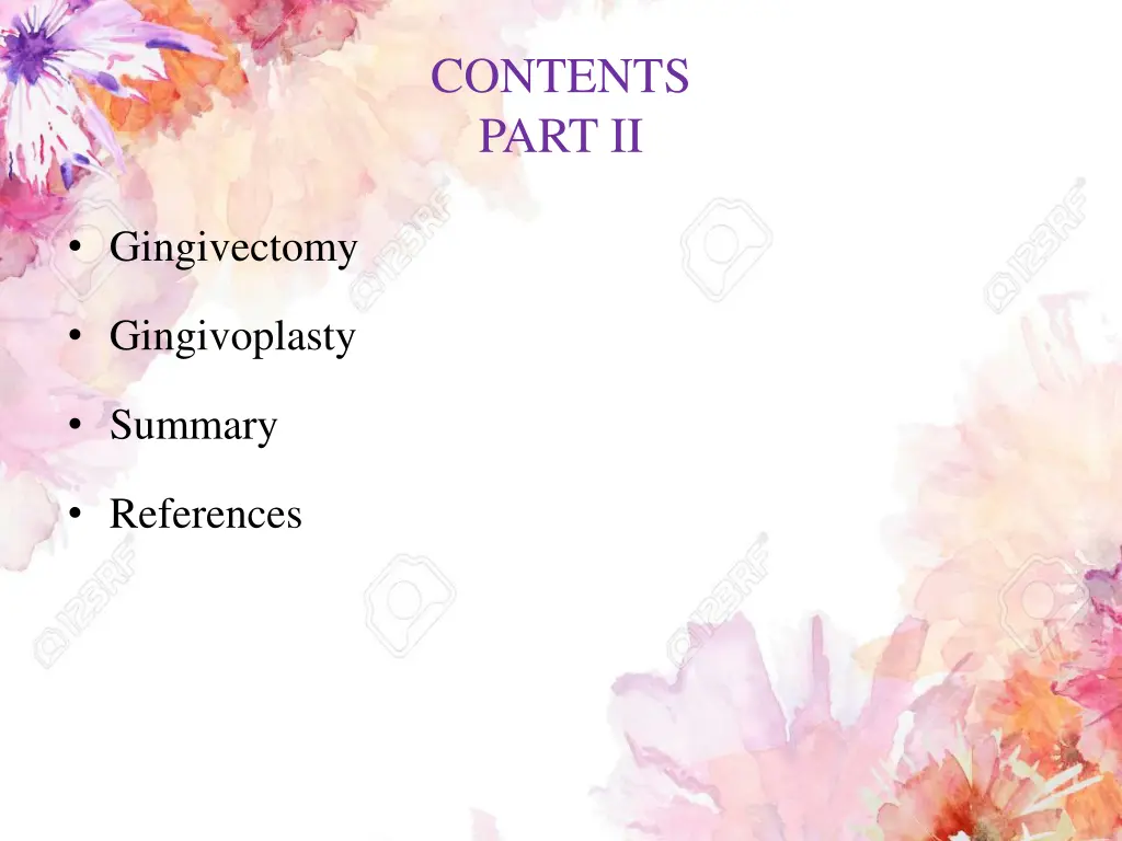 contents part ii