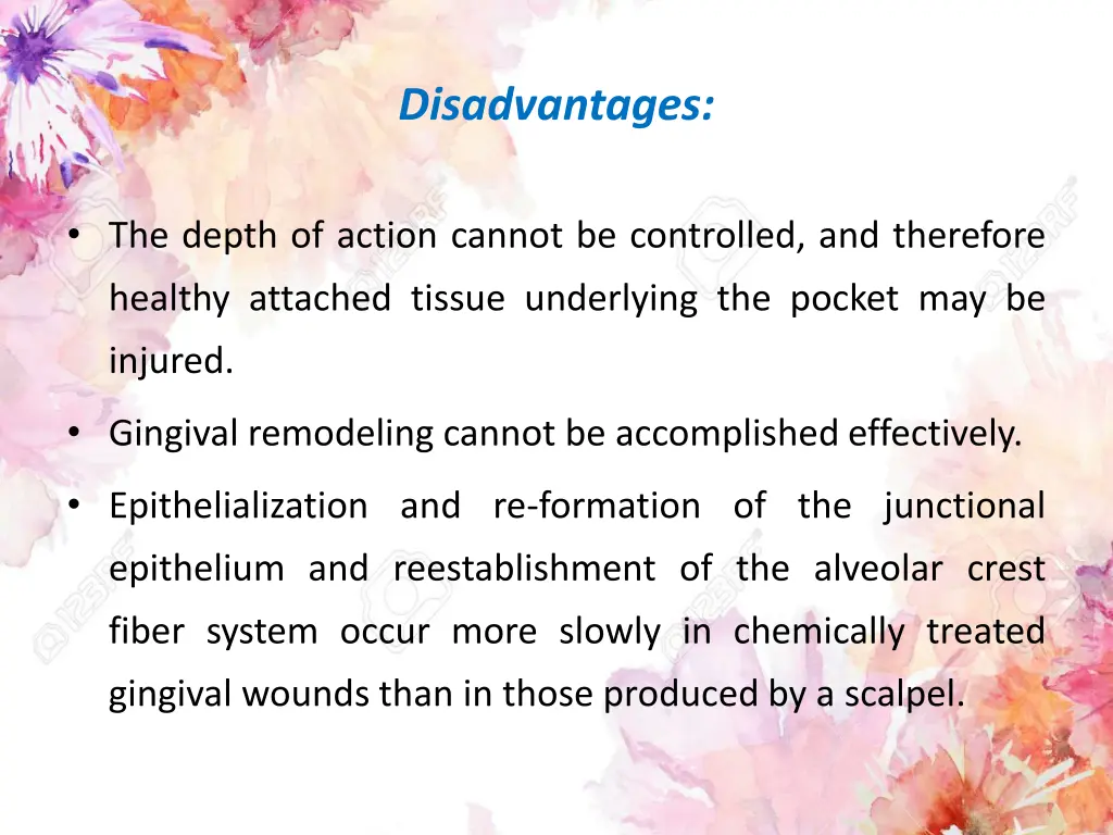 disadvantages 1