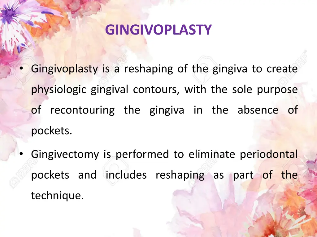 gingivoplasty