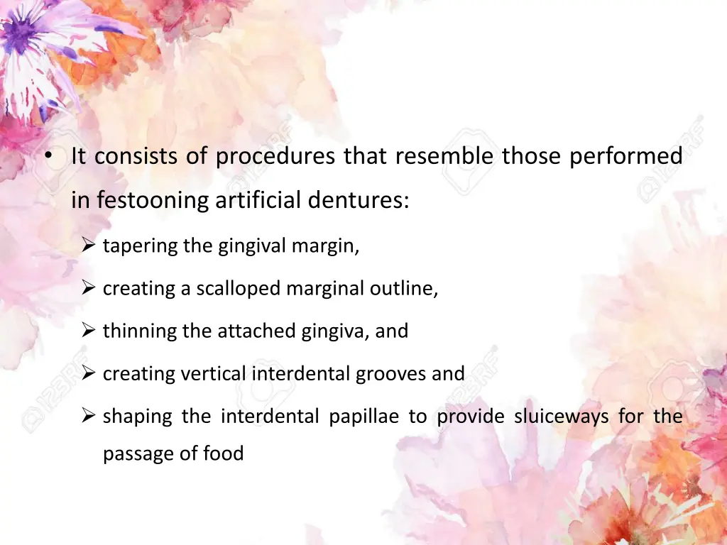 it consists of procedures that resemble those