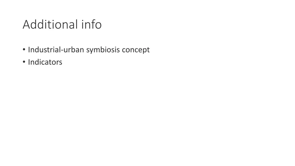 additional info