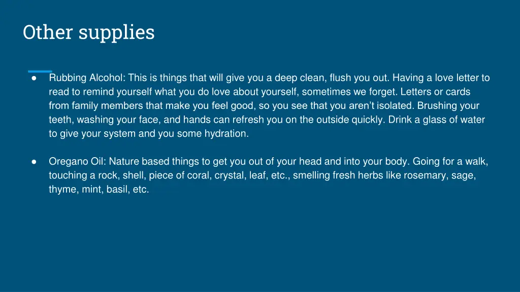 other supplies 1