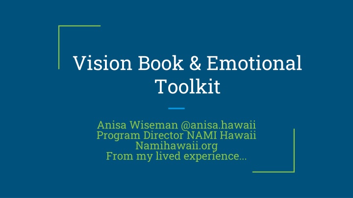 vision book emotional toolkit