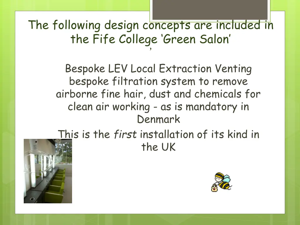 the following design concepts are included