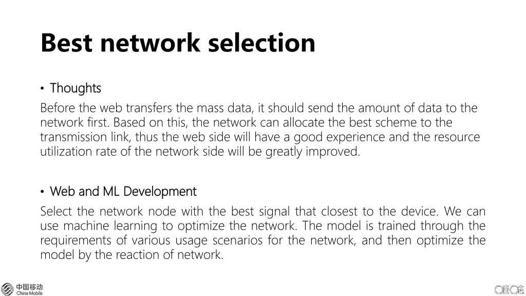 best network selection