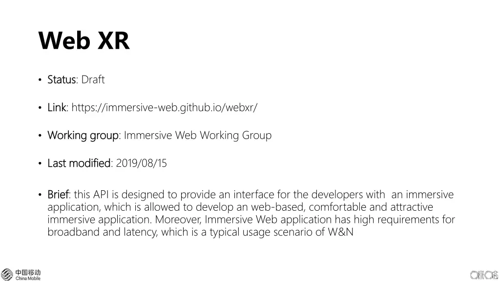 web xr