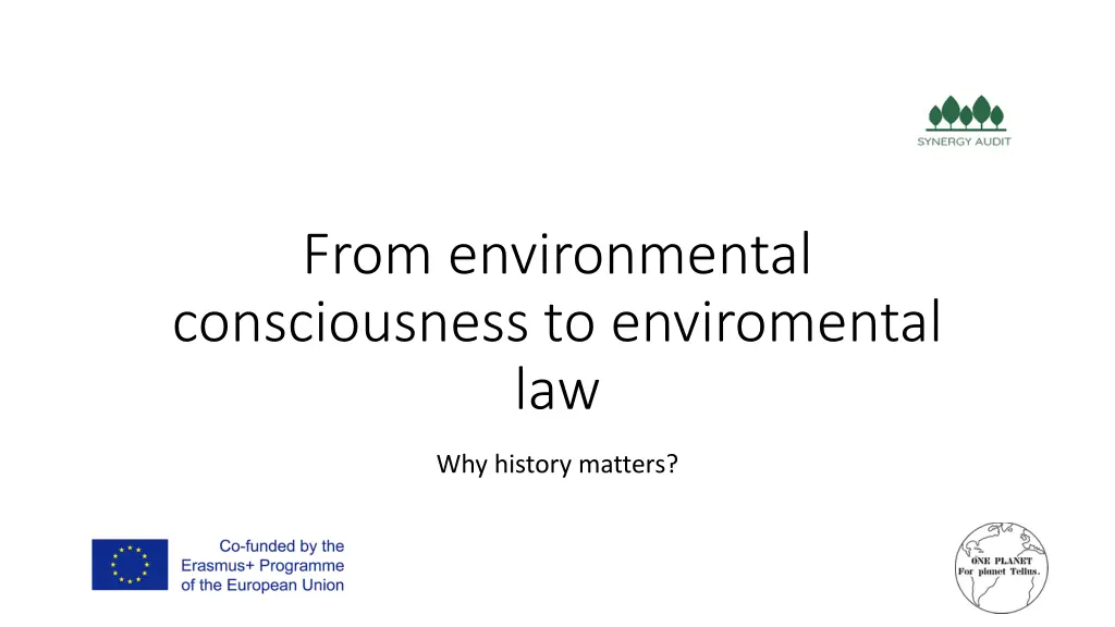 from environmental consciousness to enviromental
