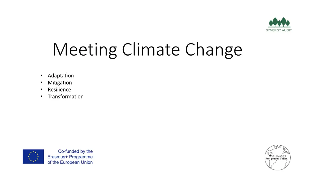 meeting climate change