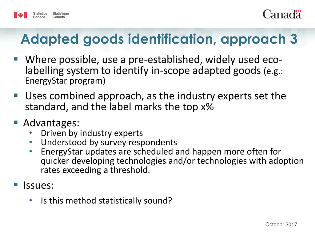 adapted goods identification approach 3
