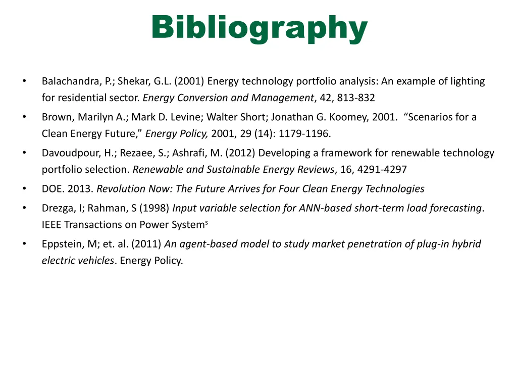 bibliography
