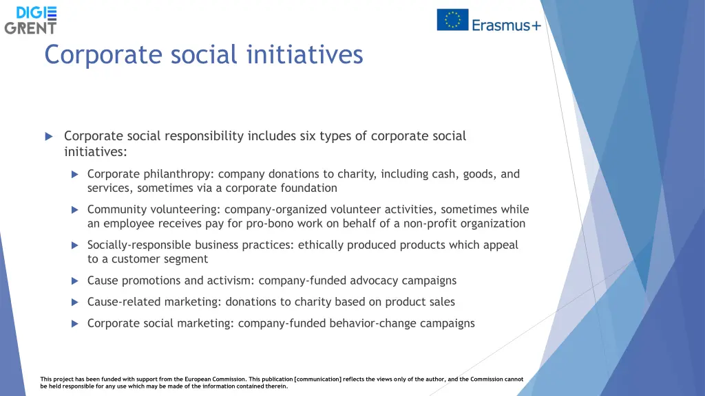 corporate social initiatives