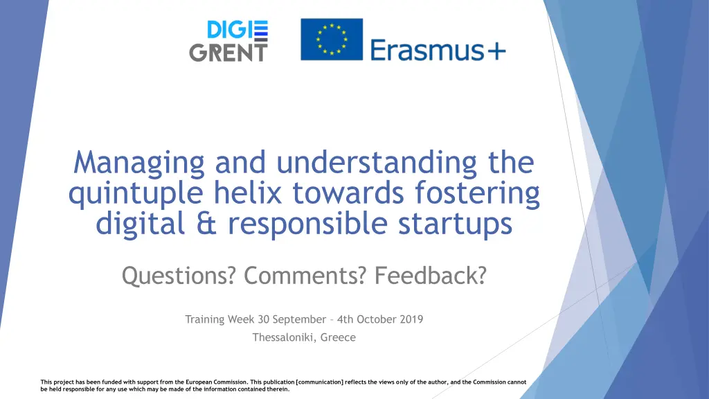 managing and understanding the quintuple helix 1