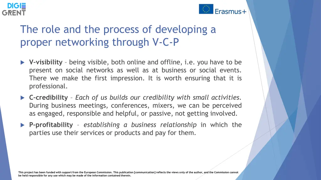 the role and the process of developing a proper
