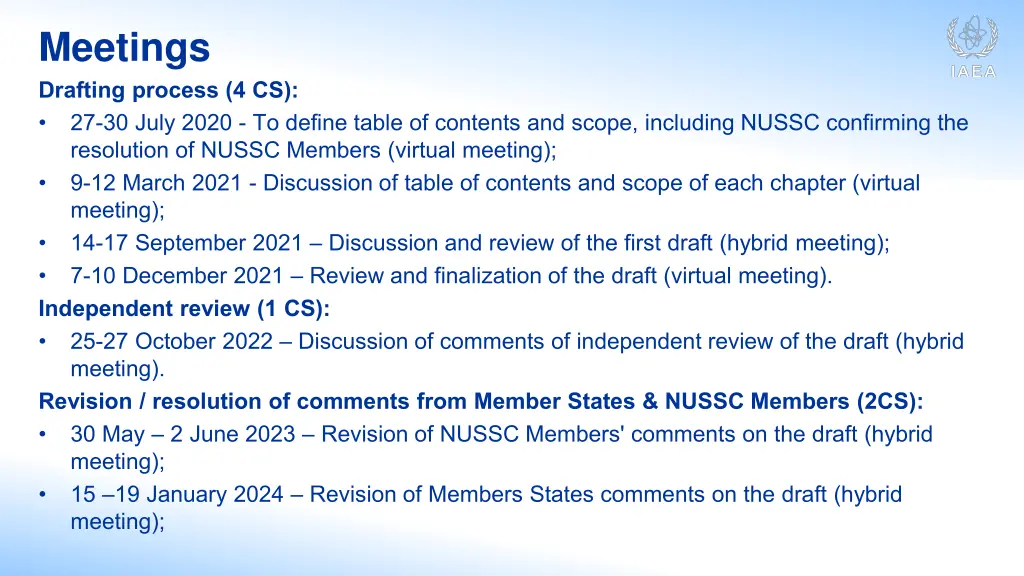 meetings drafting process 4 cs 27 30 july 2020