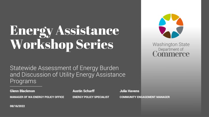 energy assistance workshop series