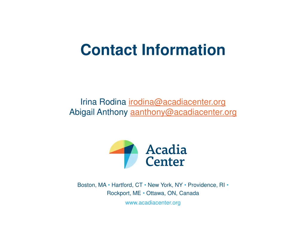 contact information