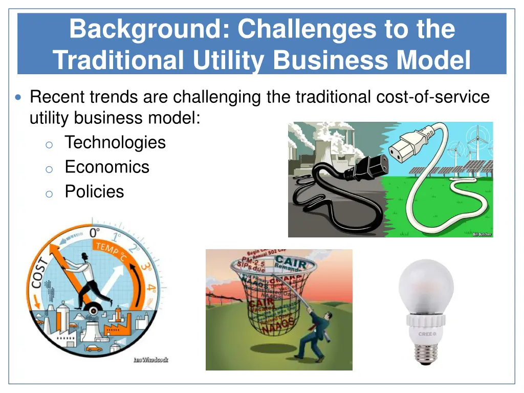 background challenges to the traditional utility