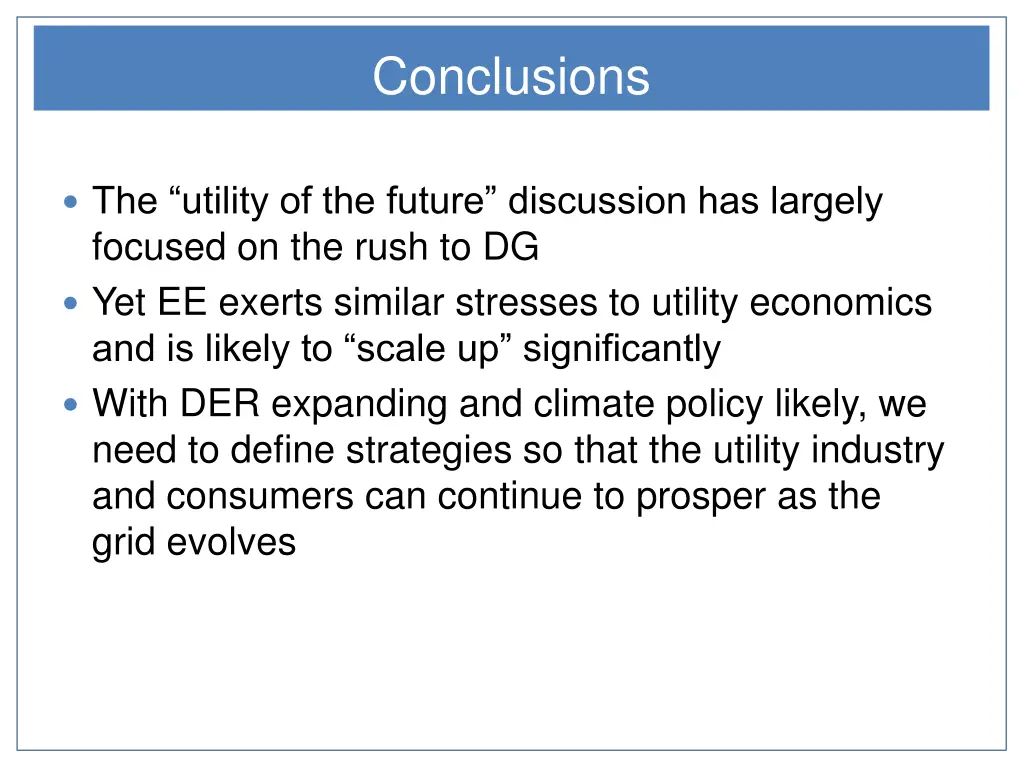 conclusions 1