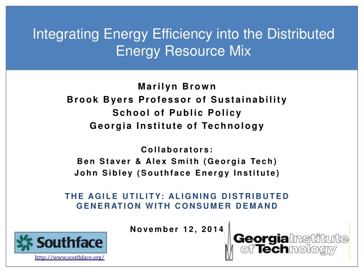 integrating energy efficiency into
