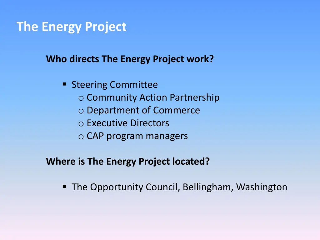 the energy project 2