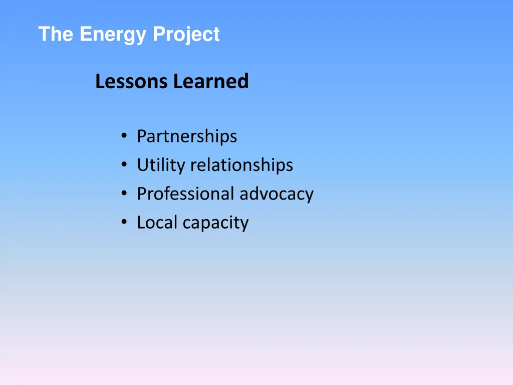 the energy project 7