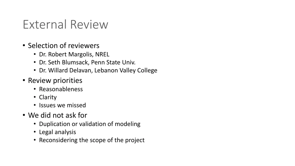 external review