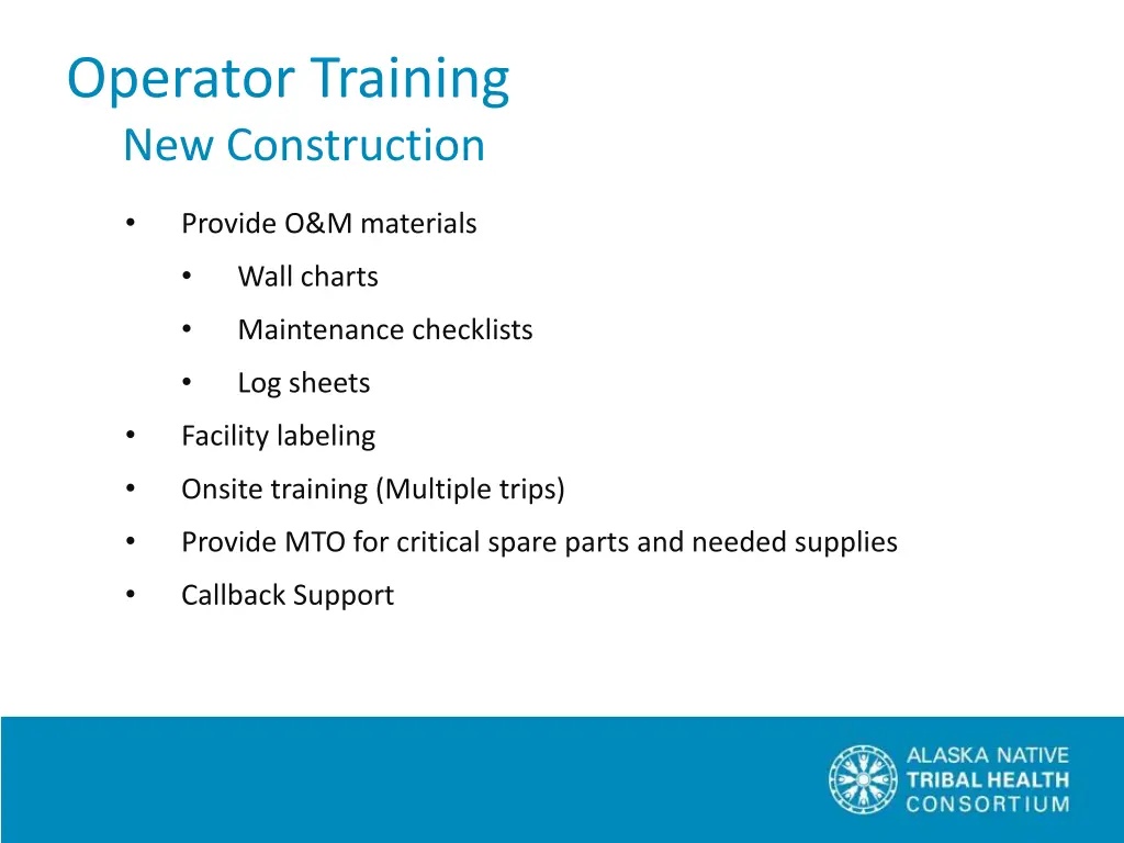 operator training new construction