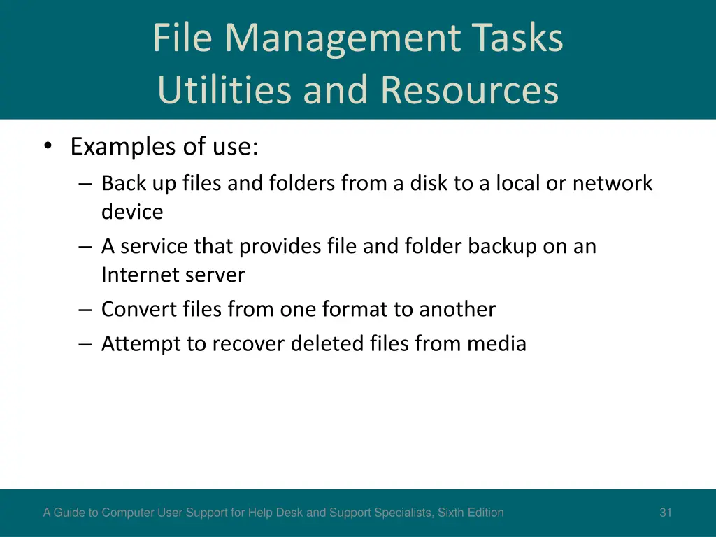 file management tasks utilities and resources
