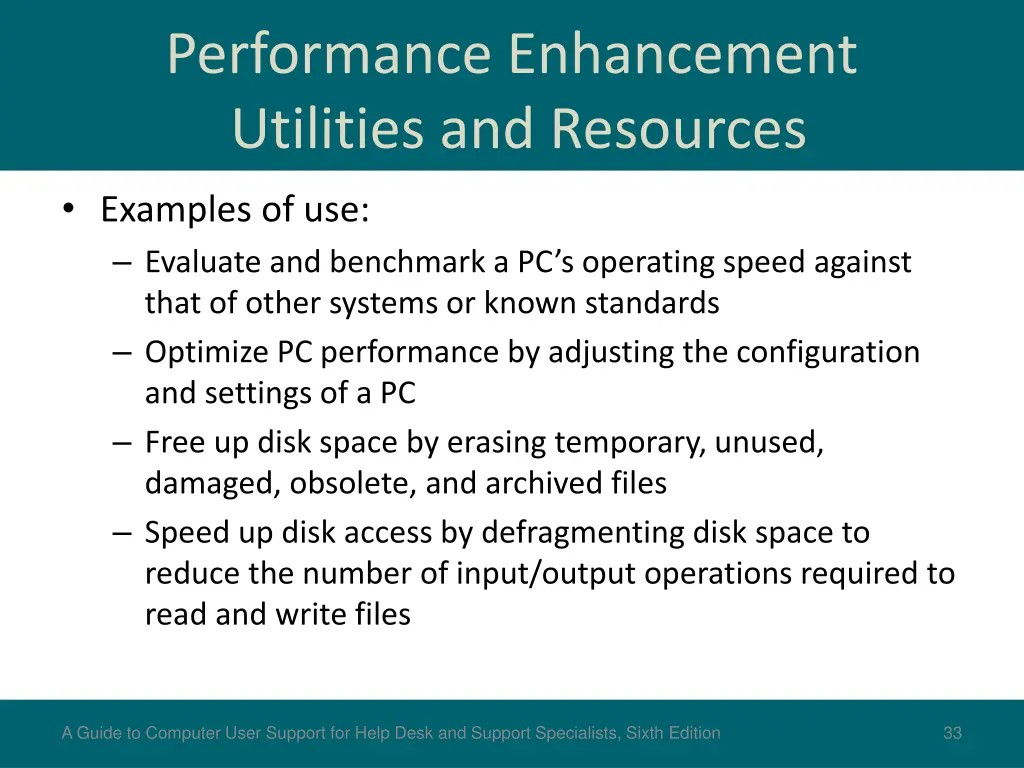 performance enhancement utilities and resources