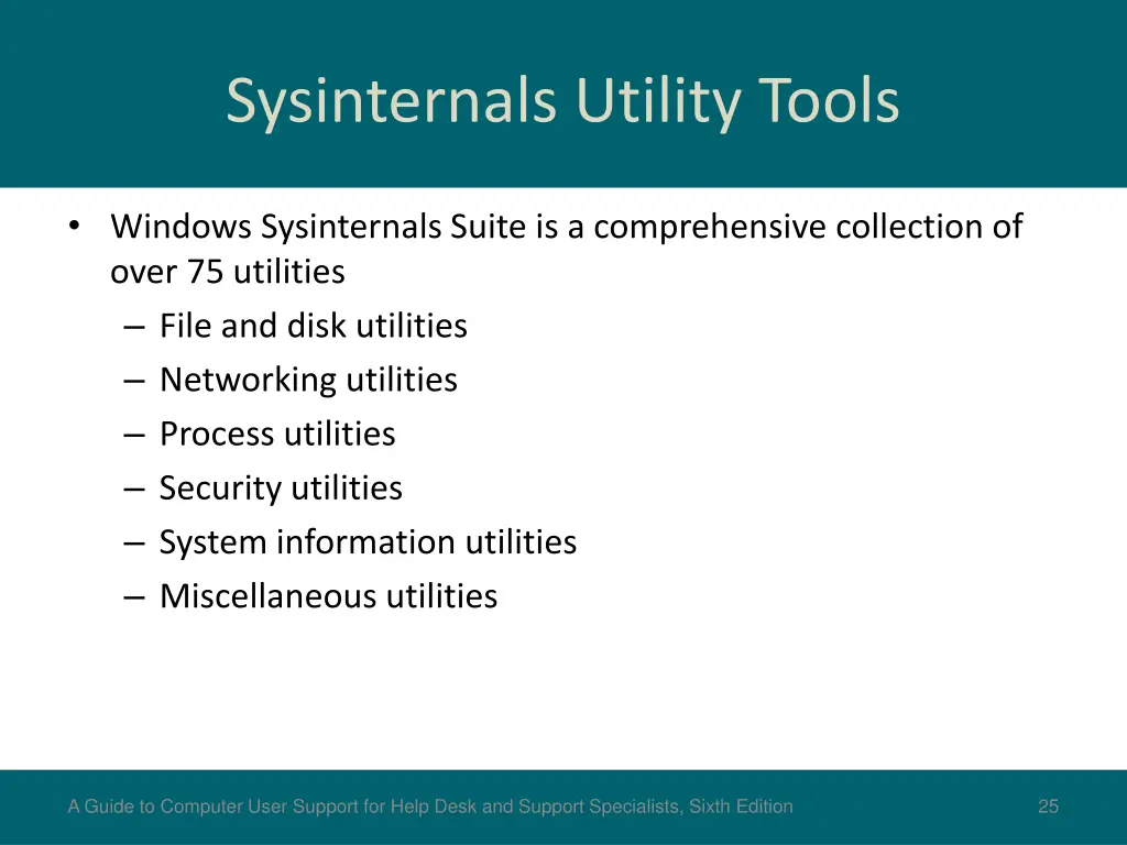 sysinternals utility tools