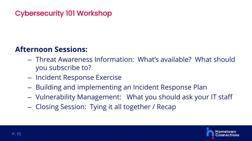 cybersecurity 101 workshop cybersecurity 1
