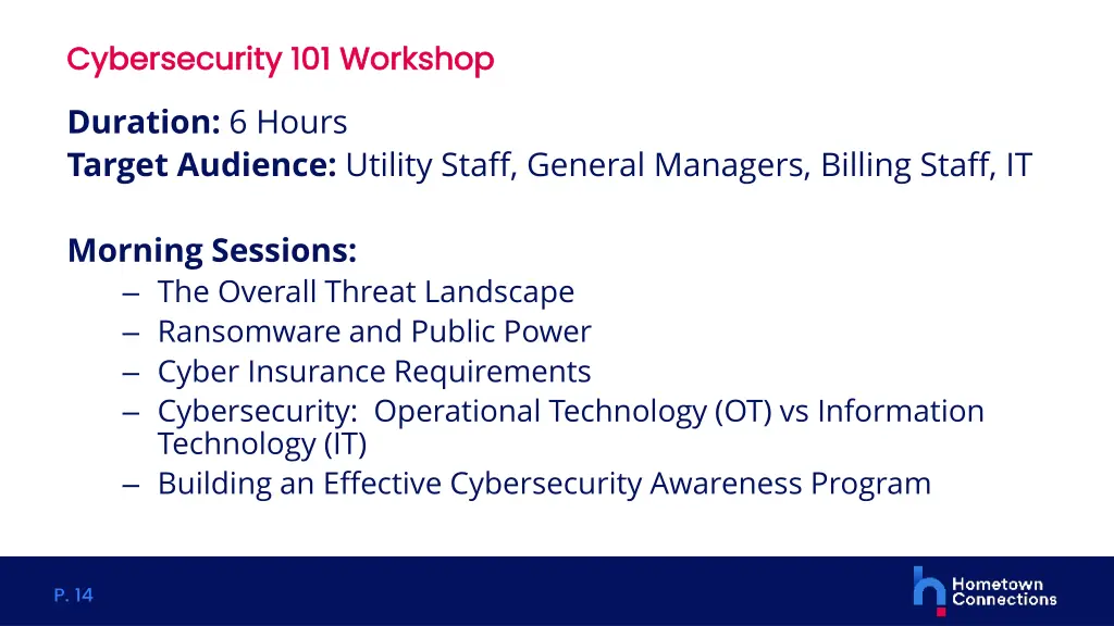 cybersecurity 101 workshop cybersecurity