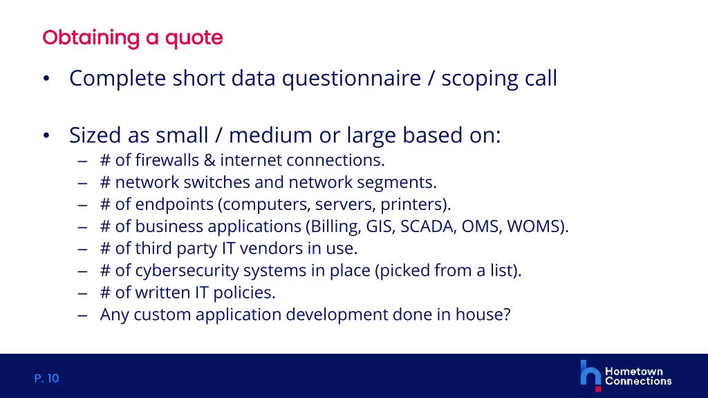 obtaining a quote obtaining a quote