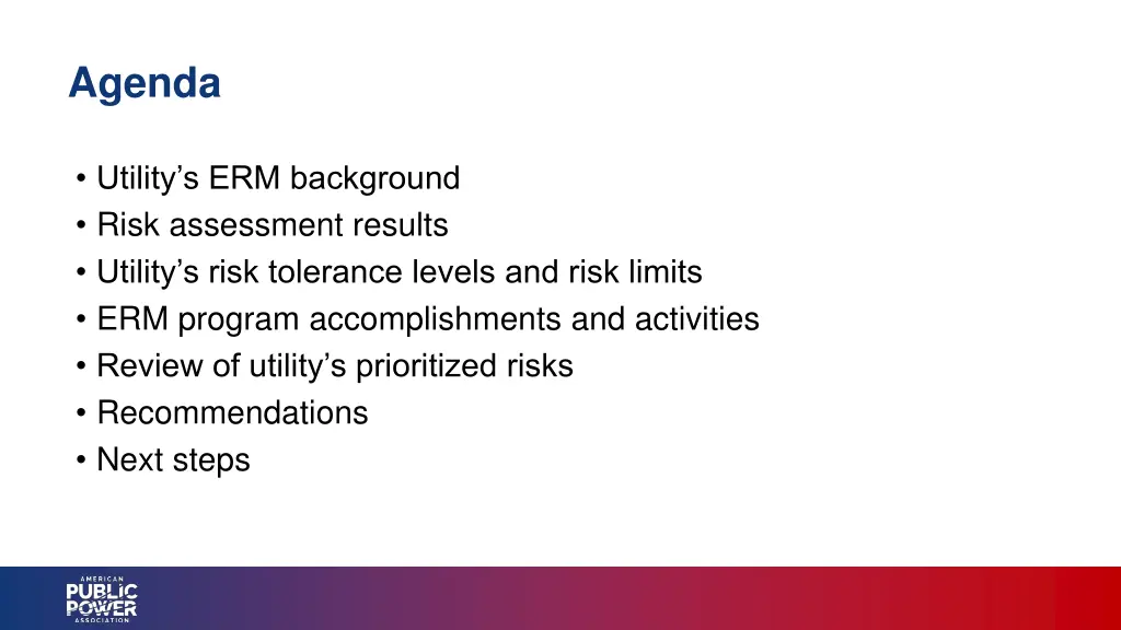 agenda
