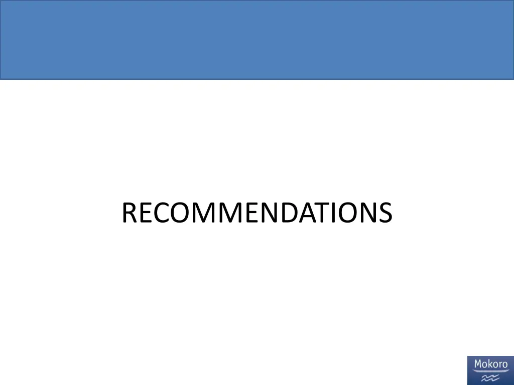 recommendations