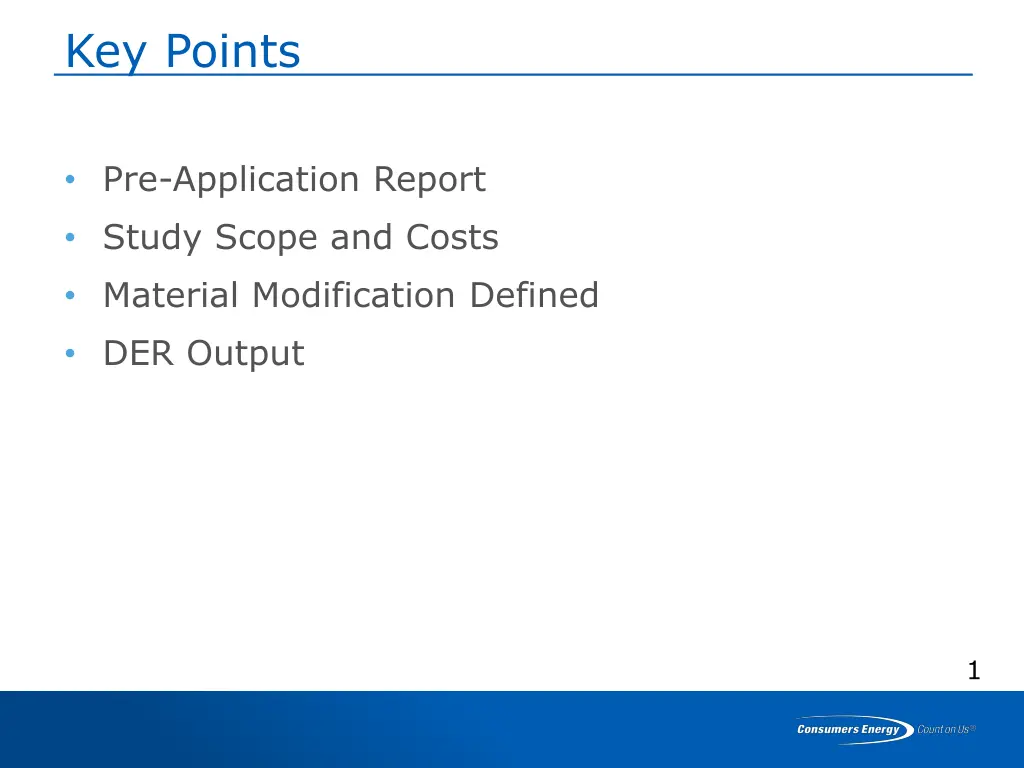 key points