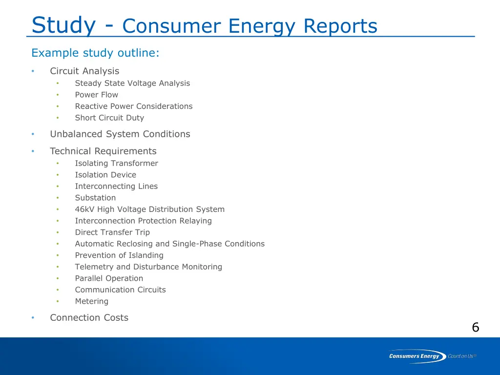 study consumer energy reports