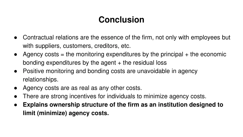conclusion