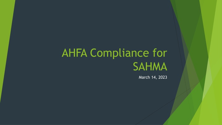 ahfa compliance for