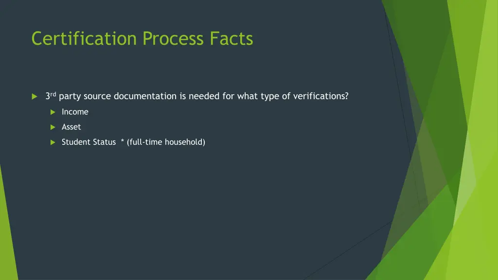 certification process facts 2