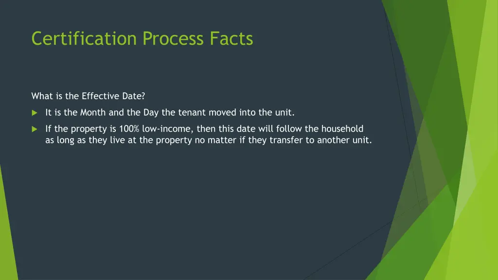 certification process facts