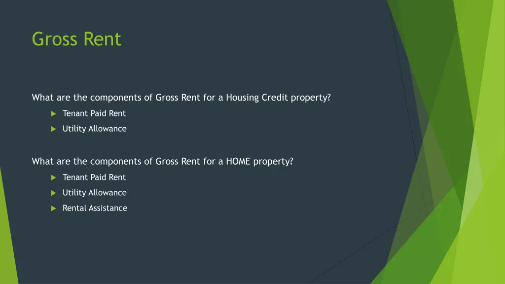 gross rent