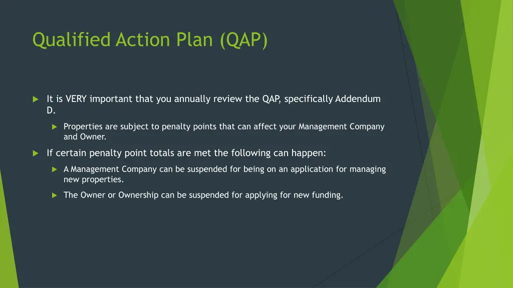 qualified action plan qap