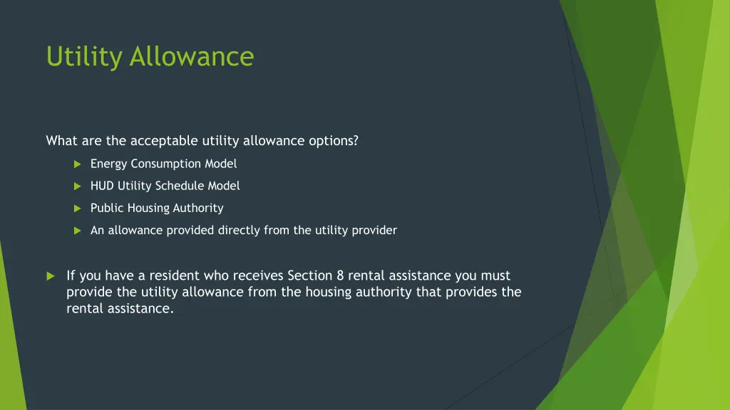 utility allowance
