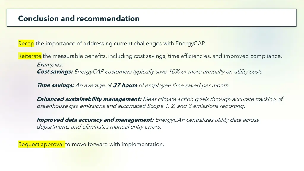 conclusion and recommendation