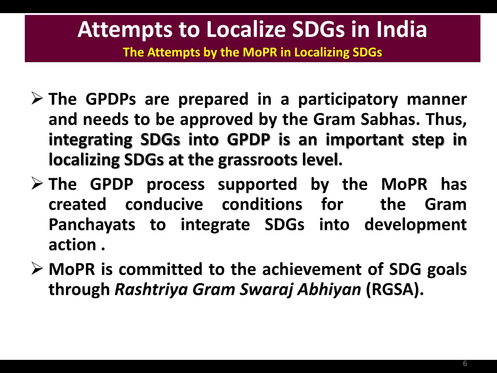 attempts to localize sdgs in india the attempts 1