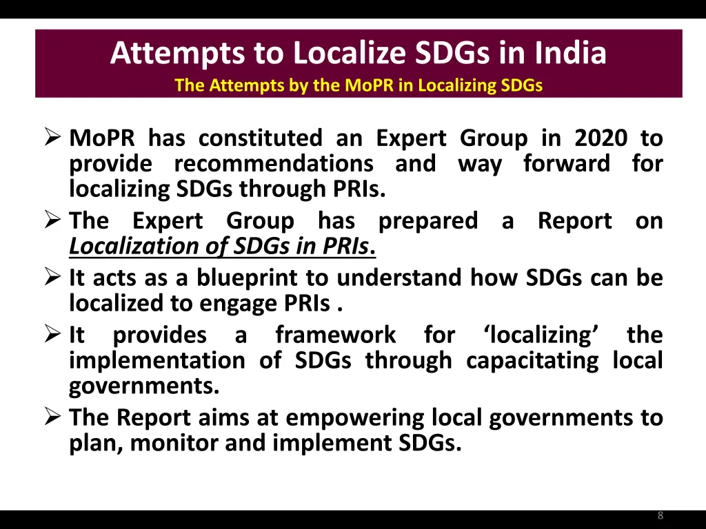 attempts to localize sdgs in india the attempts 3